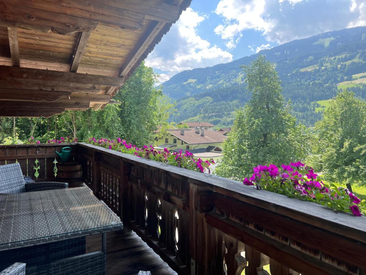 Ferienwohnung Gamsbock Panorama View Balkon, Gartensauna, Garten, Grillplatz Stumm Exterior foto