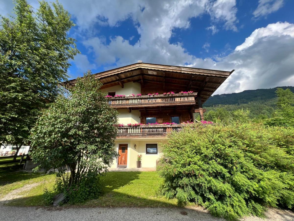 Ferienwohnung Gamsbock Panorama View Balkon, Gartensauna, Garten, Grillplatz Stumm Exterior foto